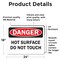 Signmission Hot Surface Sign, 18 in H x 24 in W, Vinyl Decal, Hot Surface Do Not Touch OS-2PACK-DS-D-1824-L-19398 - alternate 4
